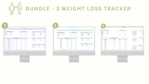 Bundle - 3 Weight Loss Tracker Spreadsheets